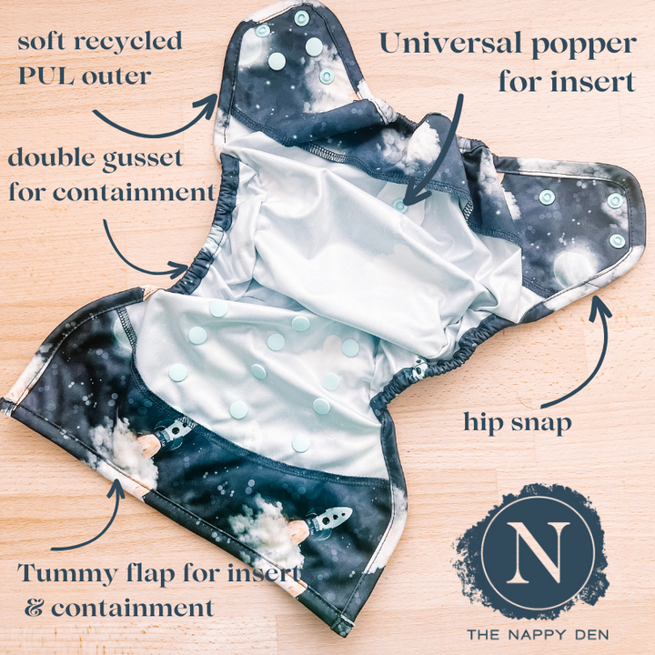 The Nappy Den Doodle - Nappy Wrap - Save The Trees